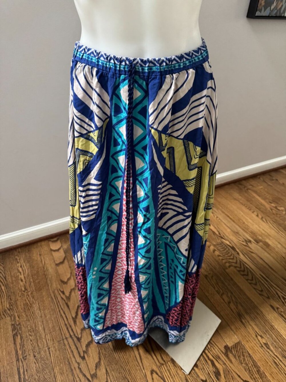 Flying Tomato Anthro Multicolor Maxi Skirt Abstract Printed Size XS